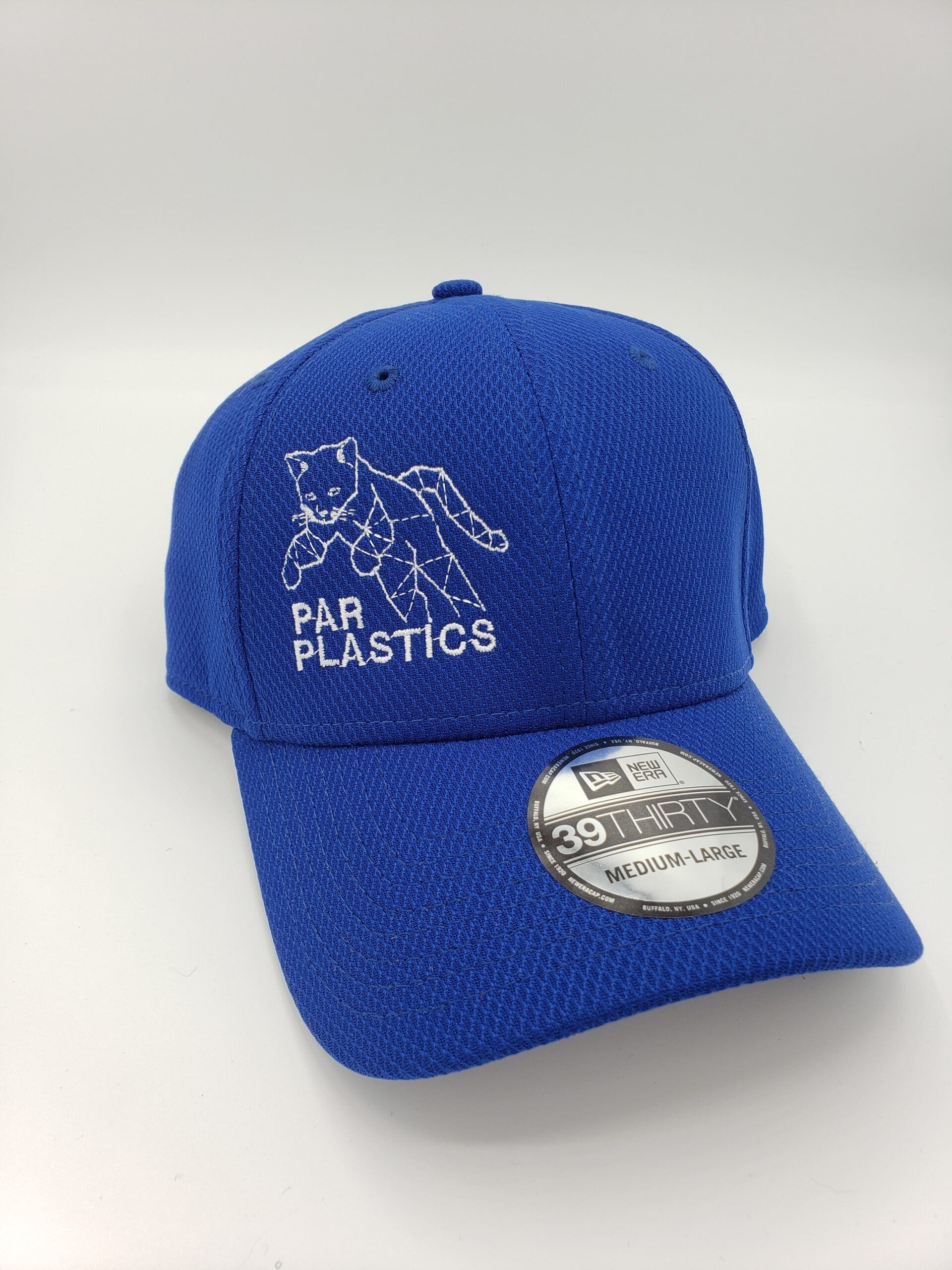 Par Plastics Diamond Era Stretch Cap royal blue disc golf disc front view
