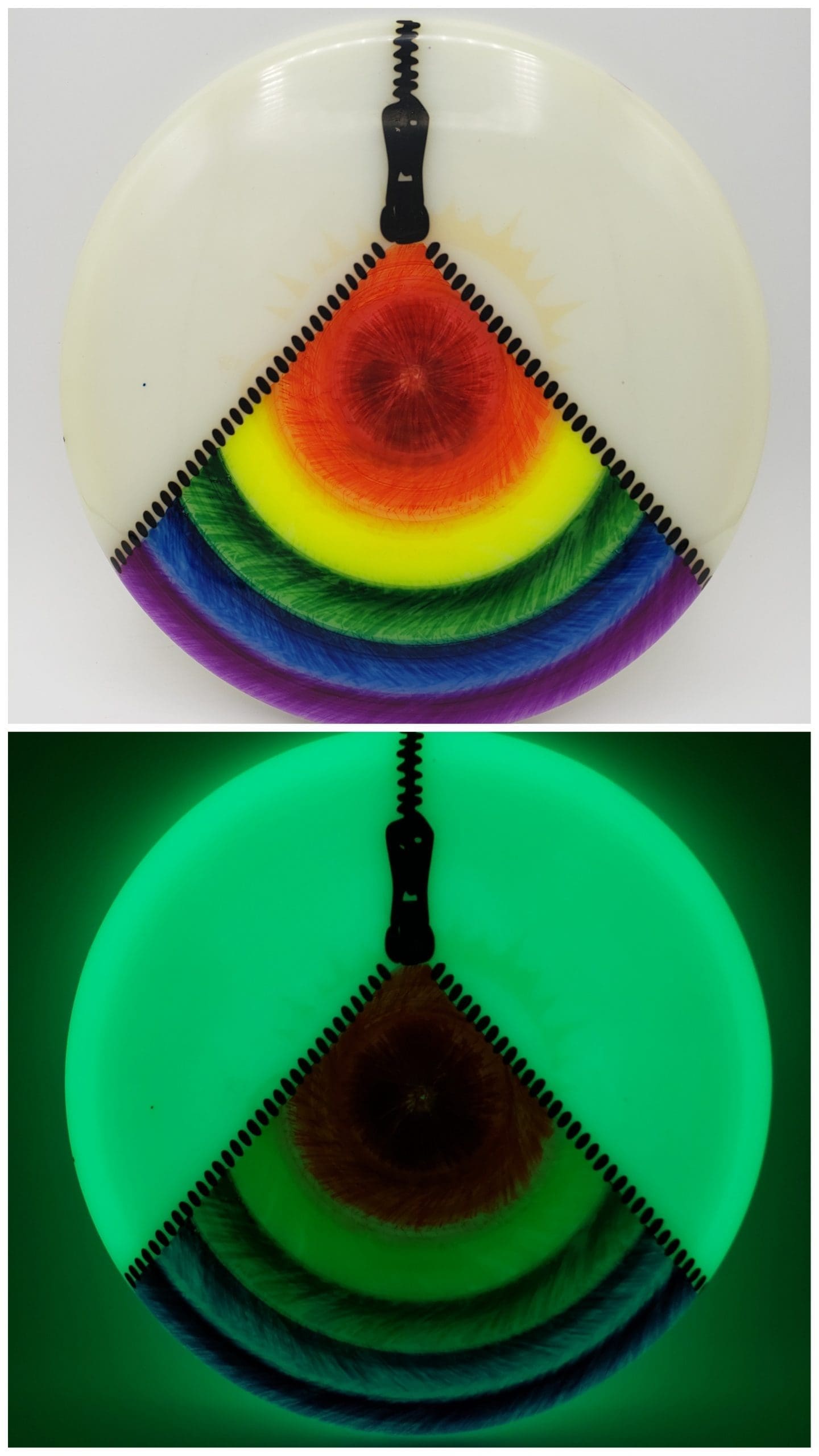 Monkey Grip Dyes volume 1 disc golf disc detail view