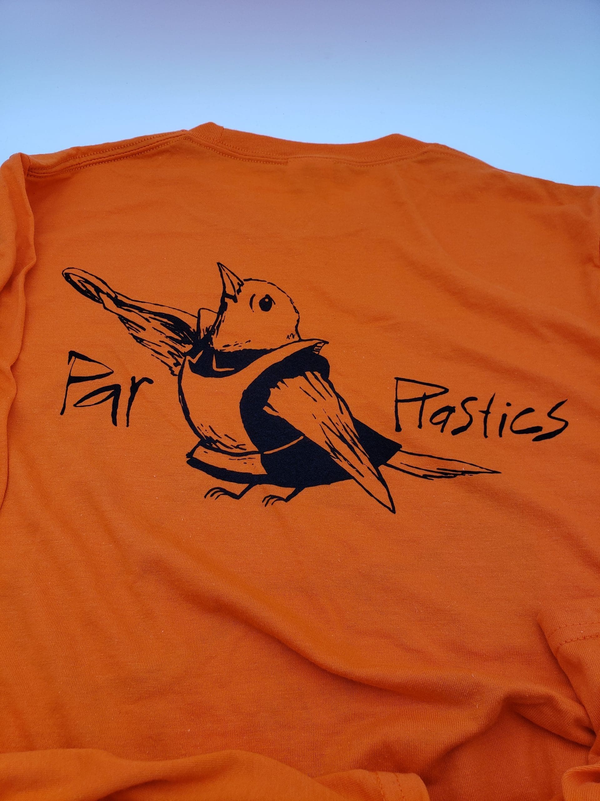 Par Plastics CHESHIRE Halloween 2021 long sleeves by ZAM Design disc golf disc back view