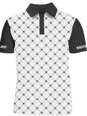 Kastaplast Function Men's Performance Polo white disc golf disc front view
